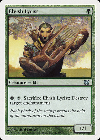 Elvish Lyrist [Eighth Edition] | Jomio and Rueliete's Cards and Comics