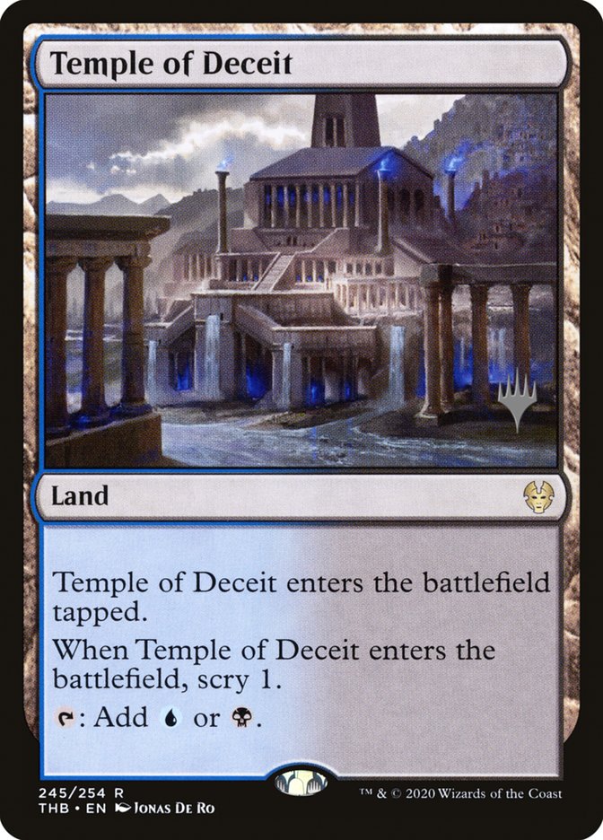 Temple of Deceit (Promo Pack) [Theros Beyond Death Promos] | Jomio and Rueliete's Cards and Comics