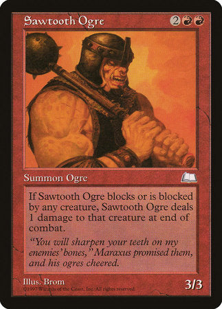 Sawtooth Ogre [Weatherlight] | Jomio and Rueliete's Cards and Comics