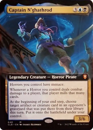 Captain N'ghathrod (Extended Art) [Commander Legends: Battle for Baldur's Gate] | Jomio and Rueliete's Cards and Comics