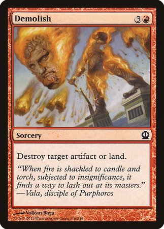 Demolish [Theros] | Jomio and Rueliete's Cards and Comics