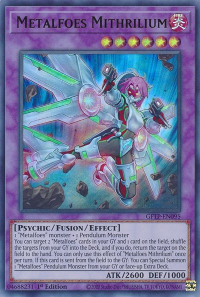 Metalfoes Mithrilium [GFTP-EN095] Ultra rare | Jomio and Rueliete's Cards and Comics