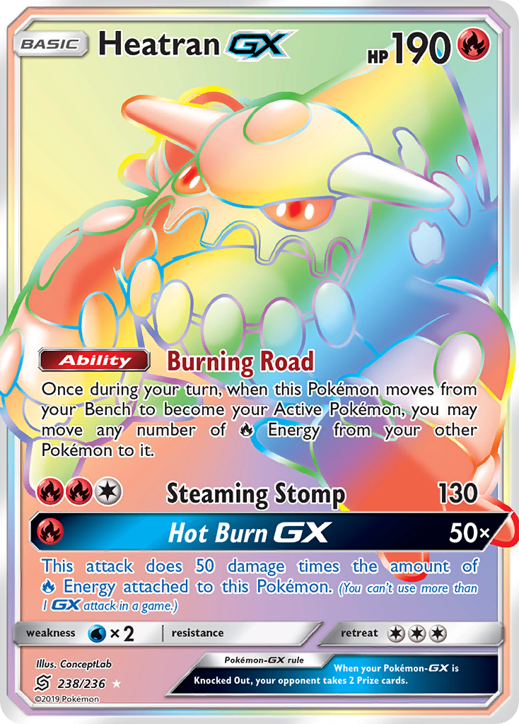 Heatran GX (238/236) [Sun & Moon: Unified Minds] | Jomio and Rueliete's Cards and Comics
