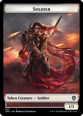 Soldier (007) // Angel Double-Sided Token [Phyrexia: All Will Be One Commander Tokens] | Jomio and Rueliete's Cards and Comics
