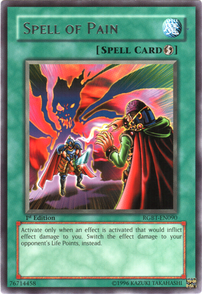 Spell of Pain [RGBT-EN090] Rare | Jomio and Rueliete's Cards and Comics