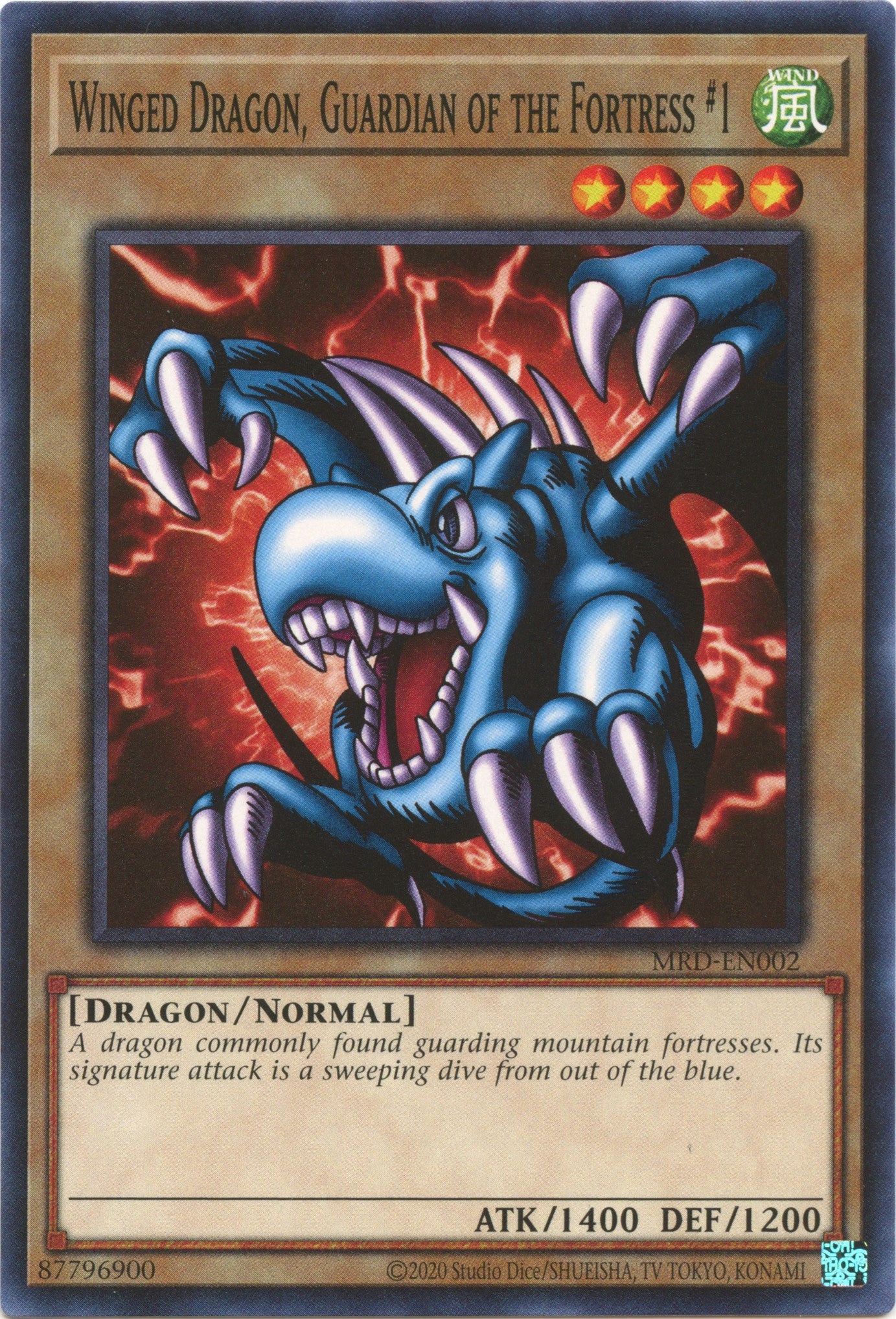 Winged Dragon, Guardian of the Fortress #1 (25th Anniversary) [MRD-EN002] Common | Jomio and Rueliete's Cards and Comics