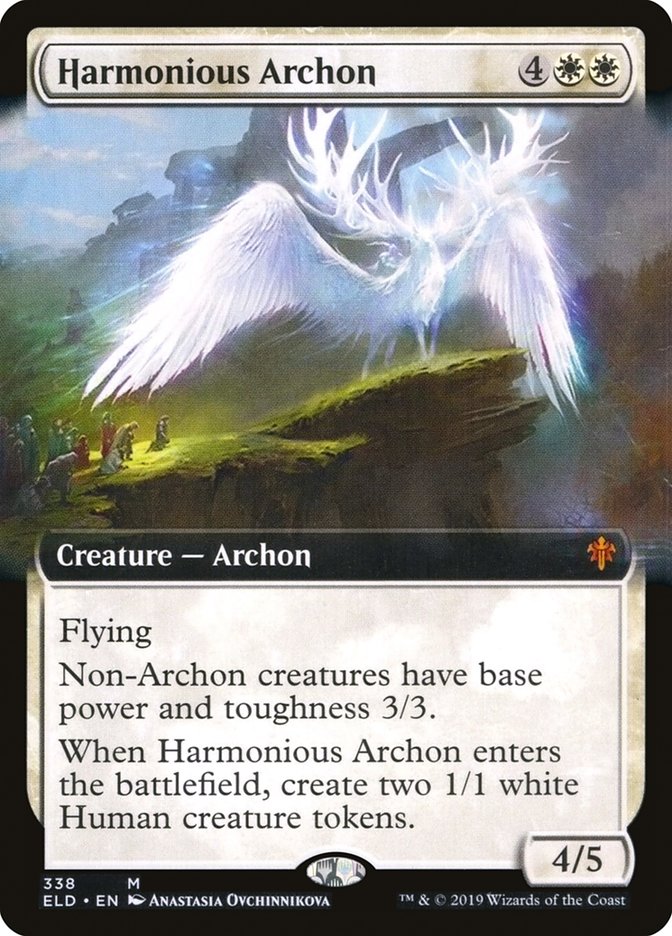 Harmonious Archon (Extended Art) [Throne of Eldraine] | Jomio and Rueliete's Cards and Comics