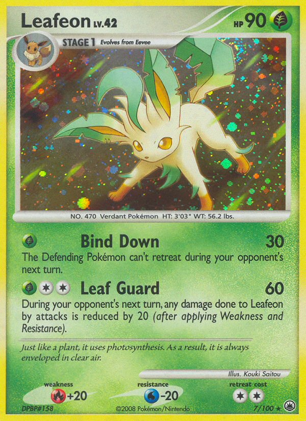 Leafeon (7/100) [Diamond & Pearl: Majestic Dawn] | Jomio and Rueliete's Cards and Comics