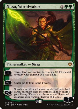 Nissa, Worldwaker [Archenemy: Nicol Bolas] | Jomio and Rueliete's Cards and Comics