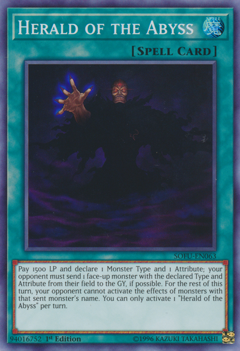 Herald of the Abyss [SOFU-EN063] Super Rare | Jomio and Rueliete's Cards and Comics