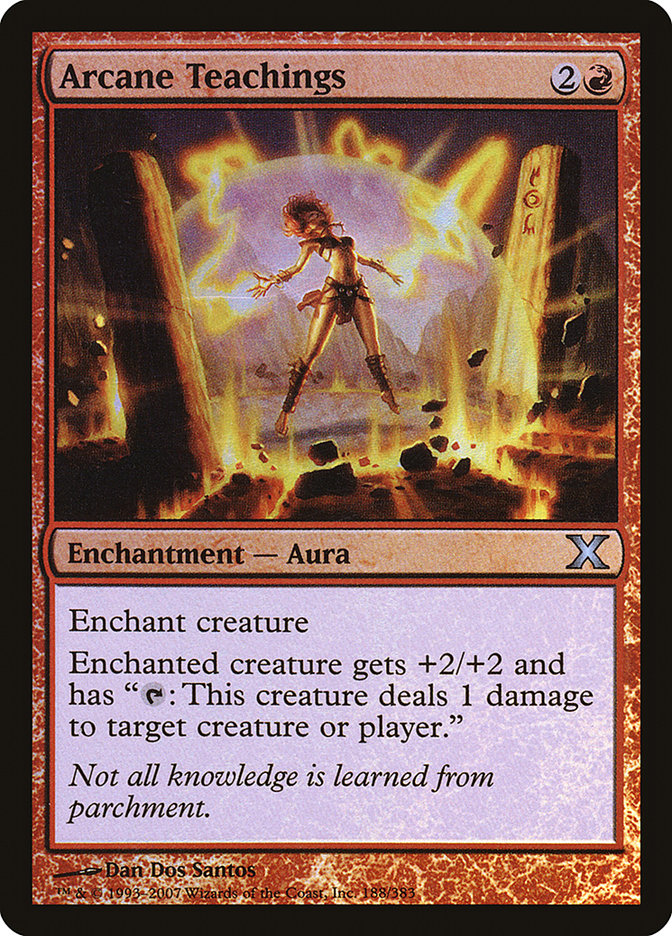 Arcane Teachings (Premium Foil) [Tenth Edition] | Jomio and Rueliete's Cards and Comics