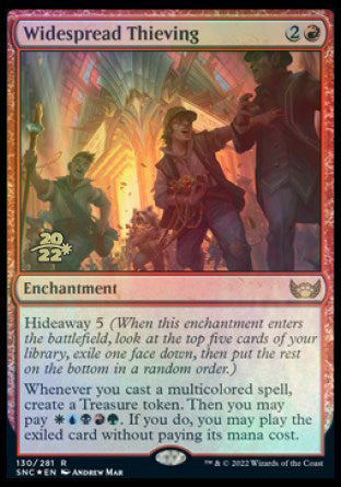 Widespread Thieving [Streets of New Capenna Prerelease Promos] | Jomio and Rueliete's Cards and Comics