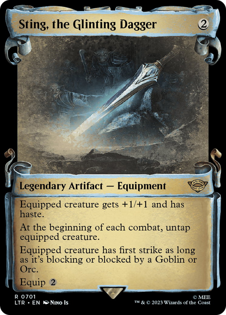 Sting, the Glinting Dagger [The Lord of the Rings: Tales of Middle-Earth Showcase Scrolls] | Jomio and Rueliete's Cards and Comics