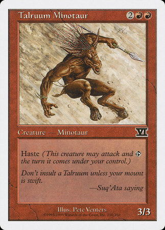 Talruum Minotaur [Classic Sixth Edition] | Jomio and Rueliete's Cards and Comics