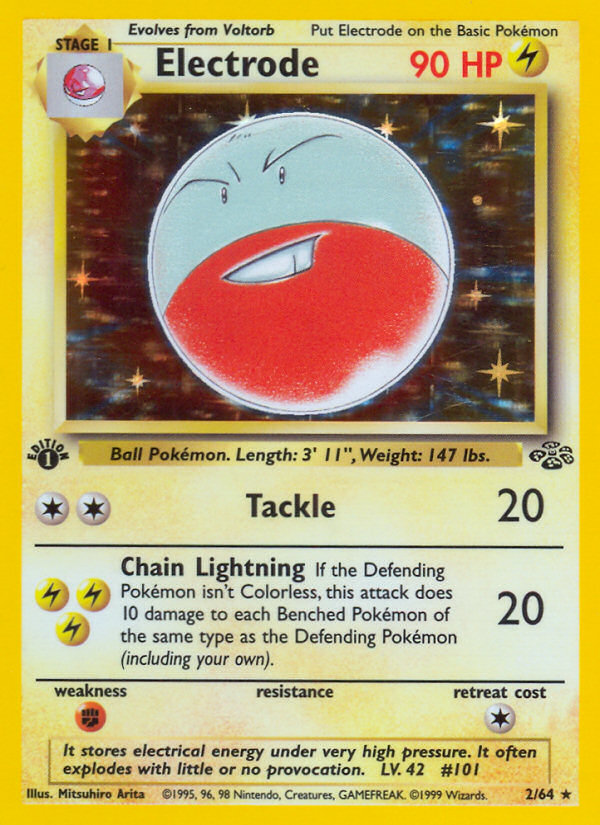 Electrode (2/64) [Jungle 1st Edition] | Jomio and Rueliete's Cards and Comics