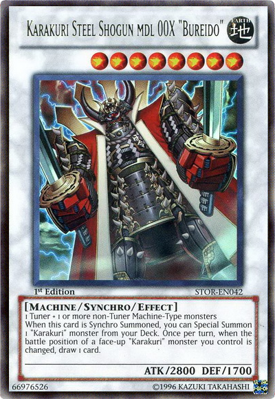 Karakuri Steel Shogun mdl 00X "Bureido" [STOR-EN042] Ultra Rare | Jomio and Rueliete's Cards and Comics