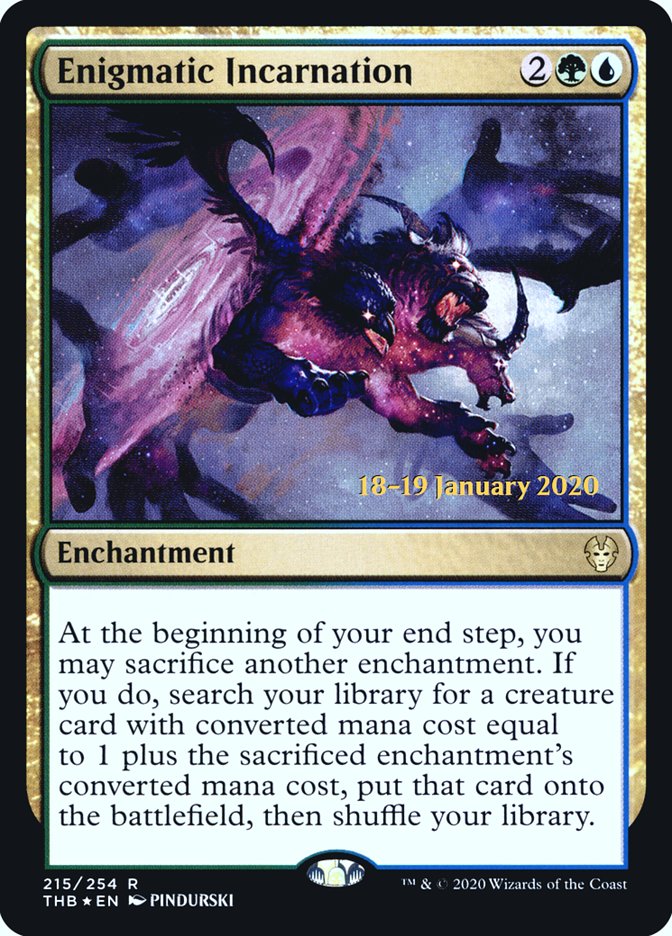 Enigmatic Incarnation [Theros Beyond Death Prerelease Promos] | Jomio and Rueliete's Cards and Comics