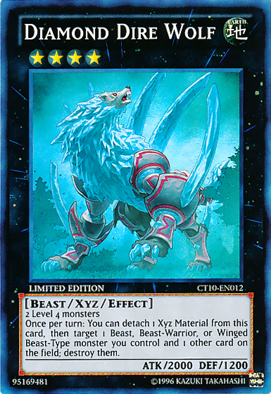 Diamond Dire Wolf [CT10-EN012] Super Rare | Jomio and Rueliete's Cards and Comics