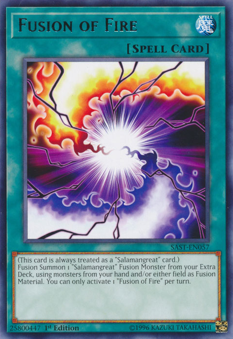 Fusion of Fire [SAST-EN057] Rare | Jomio and Rueliete's Cards and Comics