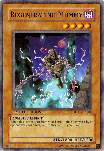 Regenerating Mummy [GLD1-EN018] Common | Jomio and Rueliete's Cards and Comics