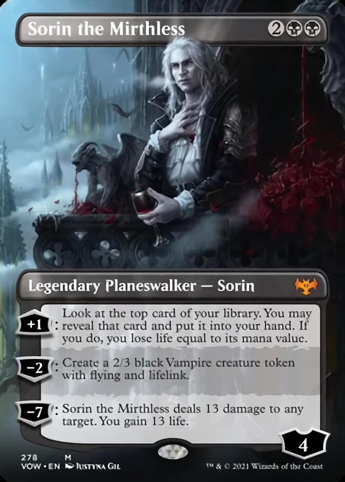 Sorin the Mirthless (Borderless) [Innistrad: Crimson Vow] | Jomio and Rueliete's Cards and Comics