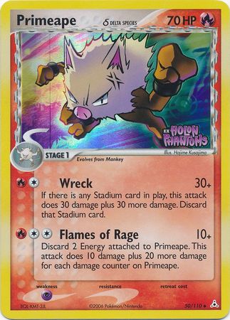 Primeape (50/110) (Delta Species) (Stamped) [EX: Holon Phantoms] | Jomio and Rueliete's Cards and Comics