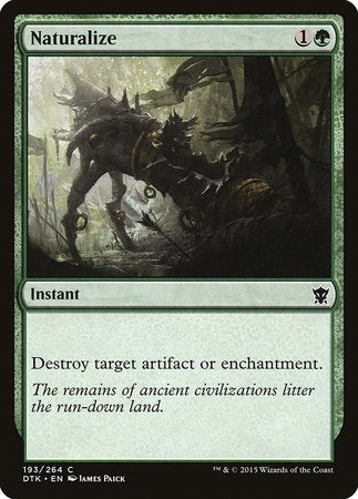 Naturalize [Dragons of Tarkir] | Jomio and Rueliete's Cards and Comics