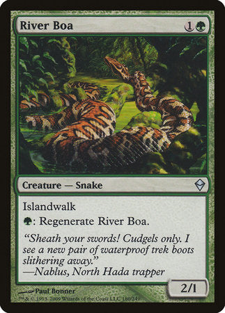 River Boa [Zendikar] | Jomio and Rueliete's Cards and Comics