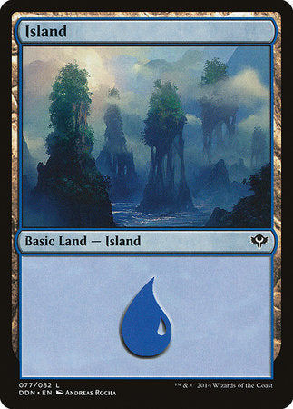 Island (77) [Duel Decks: Speed vs. Cunning] | Jomio and Rueliete's Cards and Comics