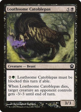 Loathsome Catoblepas [Theros] | Jomio and Rueliete's Cards and Comics