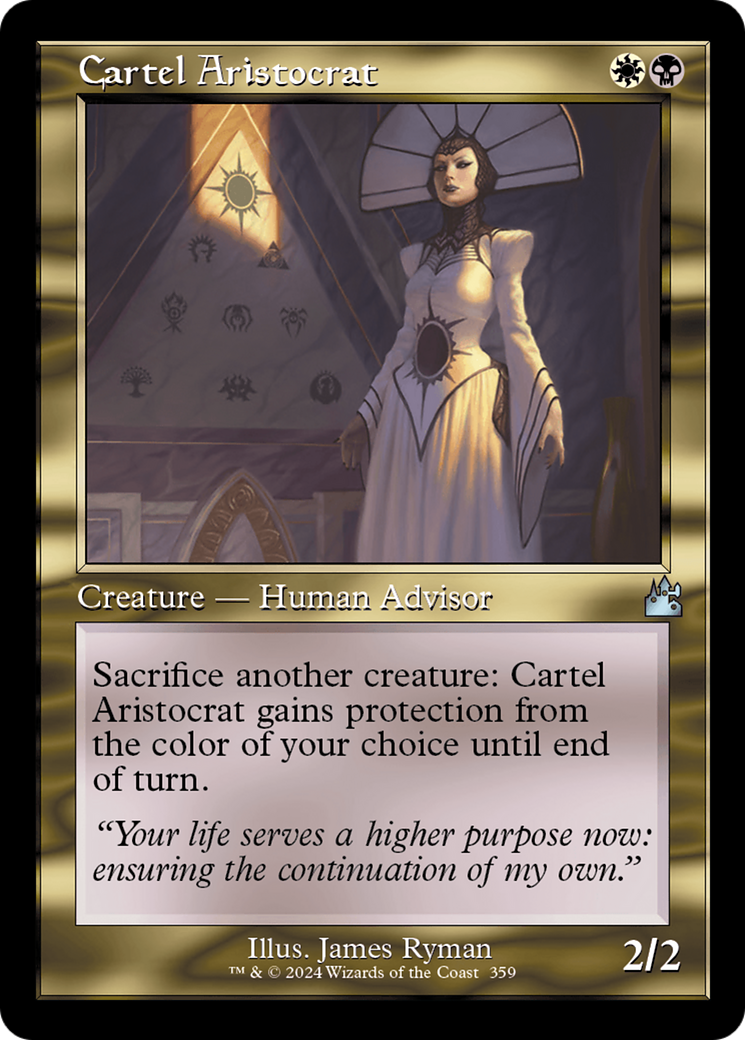 Cartel Aristocrat (Retro Frame) [Ravnica Remastered] | Jomio and Rueliete's Cards and Comics