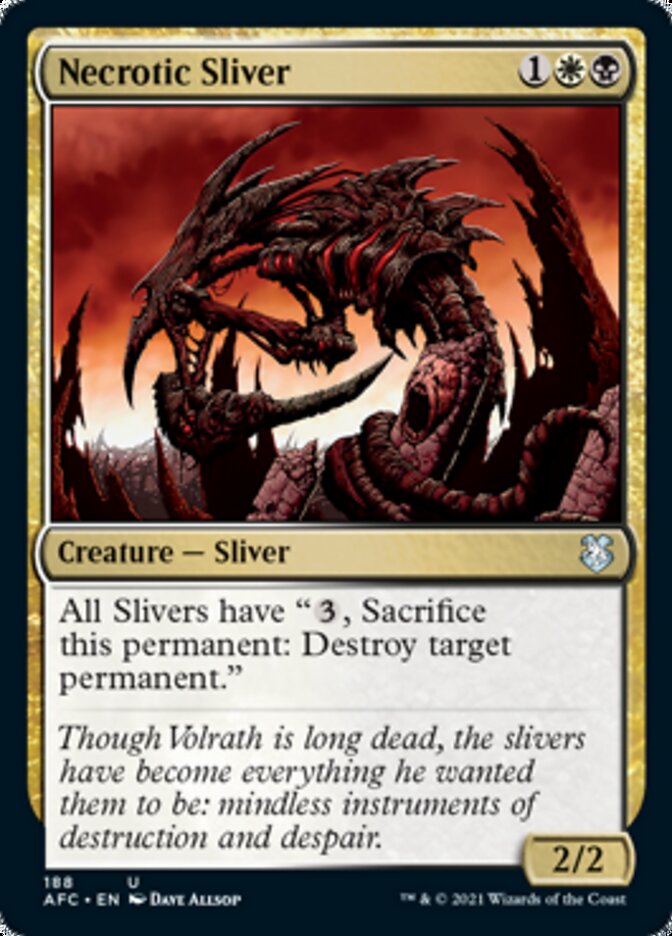 Necrotic Sliver [Dungeons & Dragons: Adventures in the Forgotten Realms Commander] | Jomio and Rueliete's Cards and Comics