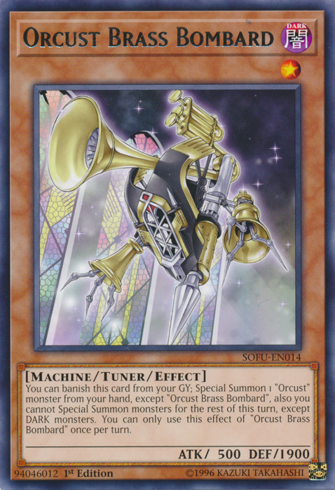Orcust Brass Bombard [SOFU-EN014] Rare | Jomio and Rueliete's Cards and Comics