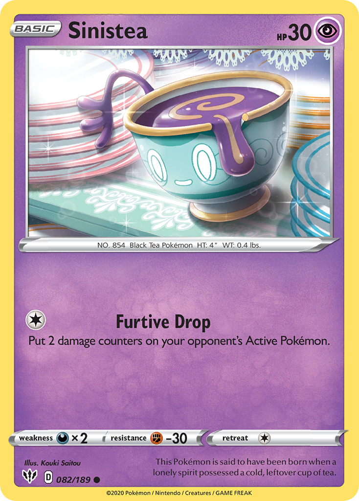 Sinistea (082/189) [Sword & Shield: Darkness Ablaze] | Jomio and Rueliete's Cards and Comics