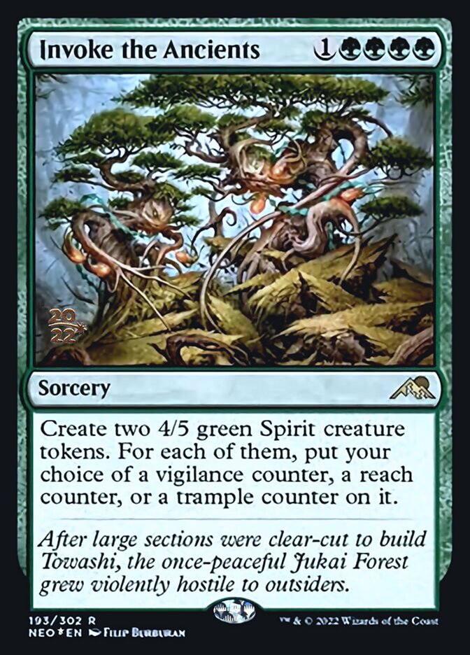 Invoke the Ancients [Kamigawa: Neon Dynasty Prerelease Promos] | Jomio and Rueliete's Cards and Comics