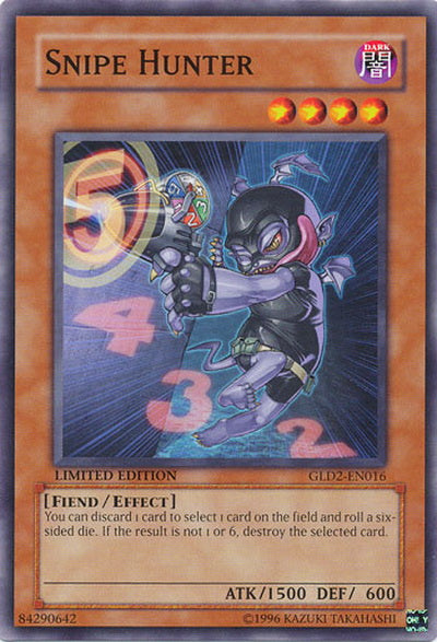 Snipe Hunter [GLD2-EN016] Common | Jomio and Rueliete's Cards and Comics