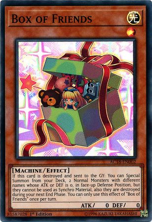 Box of Friends [AC18-EN002] Super Rare | Jomio and Rueliete's Cards and Comics