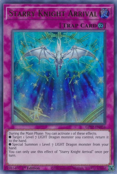 Starry Knight Arrival [GFTP-EN034] Ultra rare | Jomio and Rueliete's Cards and Comics