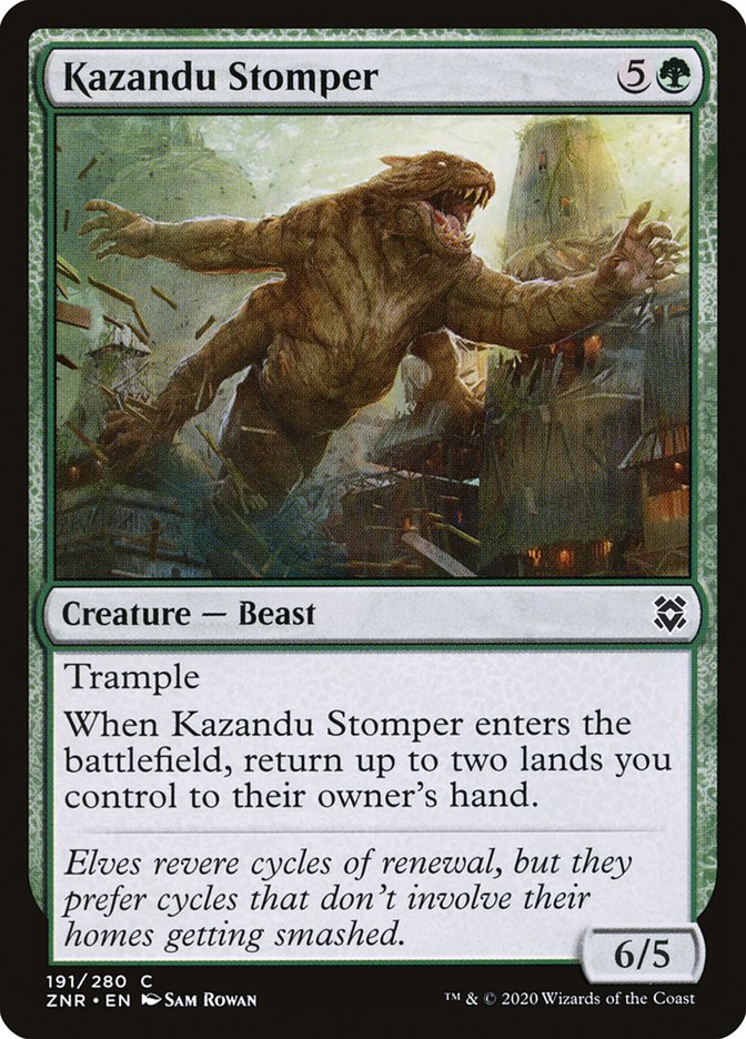 Kazandu Stomper [Zendikar Rising] | Jomio and Rueliete's Cards and Comics