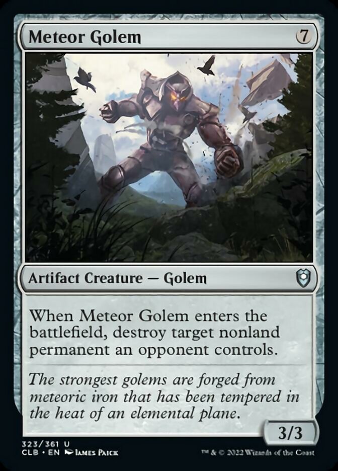 Meteor Golem [Commander Legends: Battle for Baldur's Gate] | Jomio and Rueliete's Cards and Comics