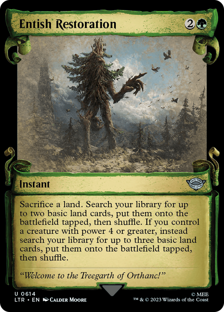Entish Restoration [The Lord of the Rings: Tales of Middle-Earth Showcase Scrolls] | Jomio and Rueliete's Cards and Comics
