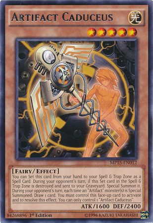 Artifact Caduceus [MP15-EN012] Rare | Jomio and Rueliete's Cards and Comics