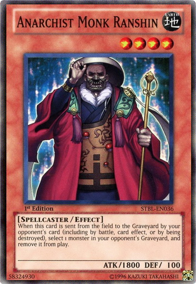 Anarchist Monk Ranshin [STBL-EN036] Super Rare | Jomio and Rueliete's Cards and Comics