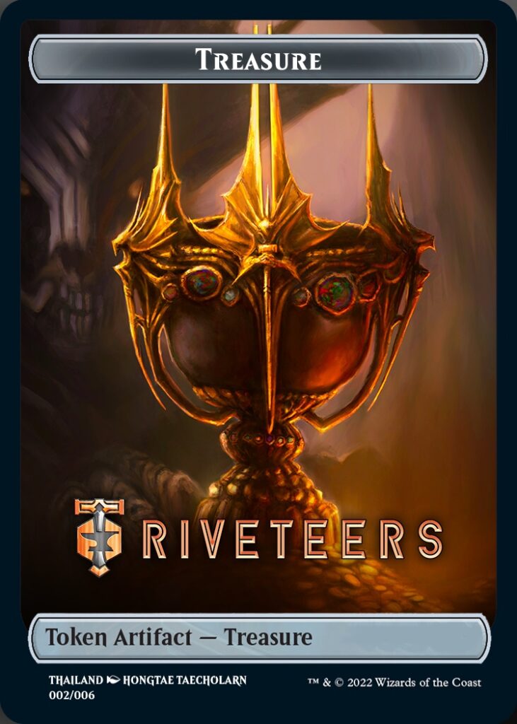 Treasure Token (Riveteers) (Southeast Asia Artists) [Streets of New Capenna Tokens] | Jomio and Rueliete's Cards and Comics