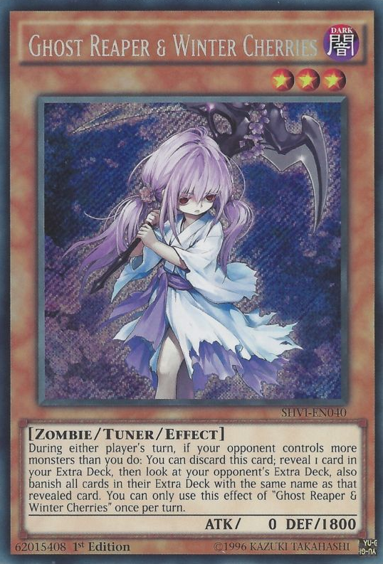 Ghost Reaper & Winter Cherries [SHVI-EN040] Secret Rare | Jomio and Rueliete's Cards and Comics