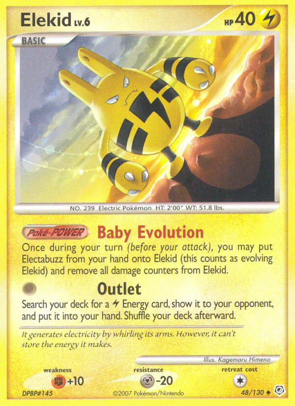 Elekid (48/130) [Diamond & Pearl: Base Set] | Jomio and Rueliete's Cards and Comics