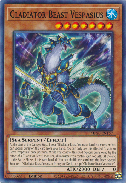 Gladiator Beast Vespasius [MP20-EN157] Common | Jomio and Rueliete's Cards and Comics