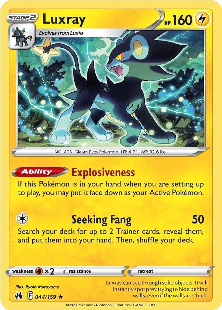 Luxray (044/159) (44) [Sword & Shield: Crown Zenith] | Jomio and Rueliete's Cards and Comics