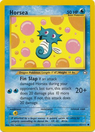 Horsea (62/111) [Neo Genesis Unlimited] | Jomio and Rueliete's Cards and Comics