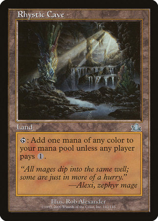 Rhystic Cave [Prophecy] | Jomio and Rueliete's Cards and Comics